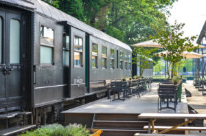Eetbar De Wagon - reserveren - treinstel en terras